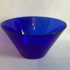 Vintage Cobalt Blue Display or Serving Bowl